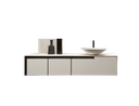 Wall mounted sectional vanity unit