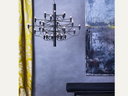 Black iron chandelier