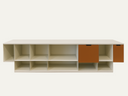 Sideboard with marble top and multiple storage drawers