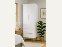 2 door Wardrobe White