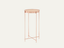Pink Mirror Tall Side Table