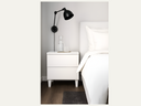 2 Drawer bedside table White