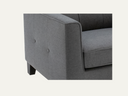 Grey fabric armchair
