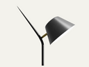 Floor lamp in steel with black finish