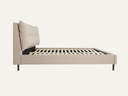 King Size Bed Frame Latte Boucle Fabric