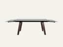 Rectangle dining table in a refined latte shade