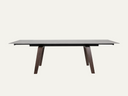 Rectangle dining table in a refined latte shade
