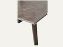 Rectangle dining table in a refined latte shade