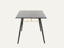 Rectangular black dining table