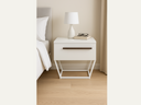 White Bedside table