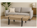 Wood effect coffee table rectangular