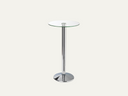Clear Glass Poseur  Bar Table 