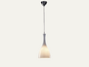 Glass Ceiling Pendant Light - Polished Chrome