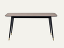 Rectangular Dining Table Walnut & Black