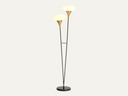 Floor lamp gold and black finish