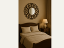 Round Wall Mirror in Bronze circular