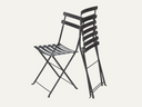 Garden chairs steel black