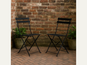 Garden chairs steel black