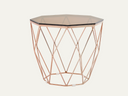 Geometric Hexagon Tempered Glass Coffee Table