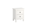 White bedside table 