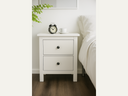 White bedside table 