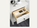 White bedside table 