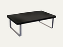 Accent black high gloss end table rectangular