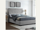  5ft Kingsize Silver Grey Fabric Bed Frame