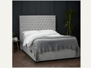 5ft Kingsize Silver Grey Fabric Bed Frame