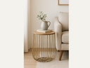 Black or Gold Cage Coffee/Lamp Table