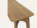Smoked wood console table 