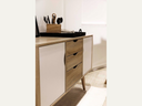 Sideboard White And Oak Finish
