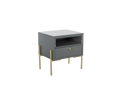 Grey & Gold Bedside Table