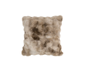 Faux fur cushion beige