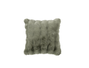 Cushion with faux fur fabric on a sofa 