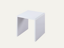 White High Gloss Lamp Table