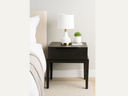 Black wood finish Bedside Single Drawer