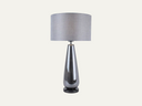 Tall Smoked Glass Table Lamp