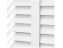 Polar white venetian with white tapes 50mm