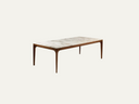 Marble Coffee Table with wood legs