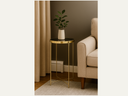 Black Mirror Tall Side Table