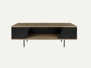 Tv unit in dark walnut and black