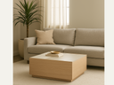 Coffee table with sliding doors for storages