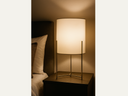 Michaela Satin Gold with Shade Table Lamp