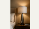 Pagazzi Tulisa Tall Smoked Glass 63cm Table Lamp