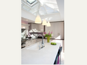 Dar Tone Glass Ceiling Pendant Light - Polished Chrome