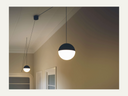 String Light Sphere 12m Black Soft Touch Dim - Flos