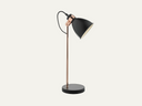 Frederick Black and Copper Adjustable Task Table Lamp Dar Lighting