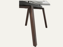 Axton Extending Rectangle Dining Table in Latte