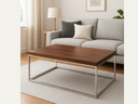Minimalista Solid Wood Top Coffee Table
